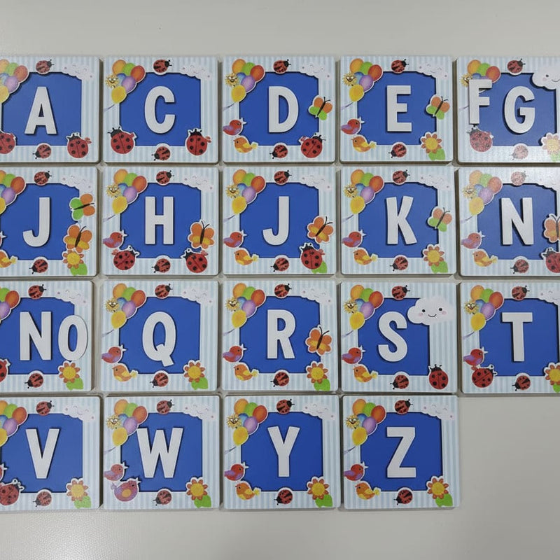 BLUE WOOD LETTER BOARD