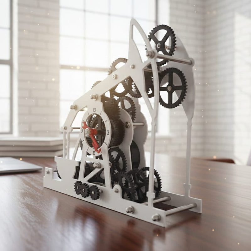 OIL PUMP METAL CLOCK