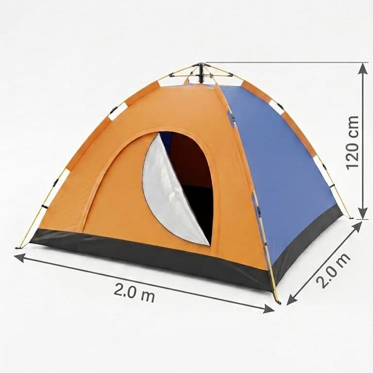 2x2 tent in cm Full Automatic Tent (2x2) Navy & Orange