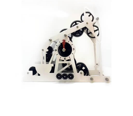 OIL PUMP METAL CLOCK