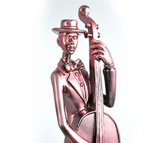 BRONZE SCULPTURE MUSICAL BAND - 3 Pcs