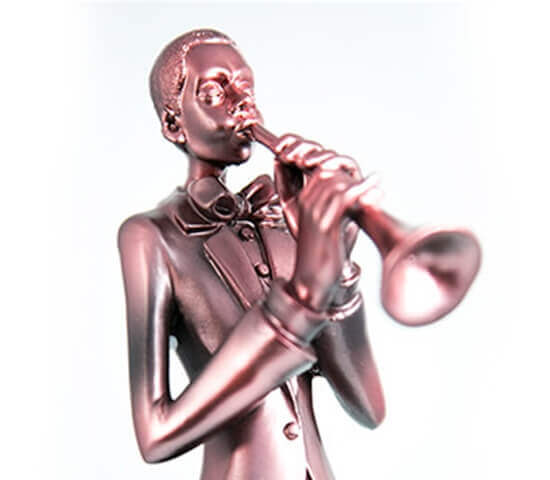 BRONZE SCULPTURE MUSICAL BAND - 3 Pcs