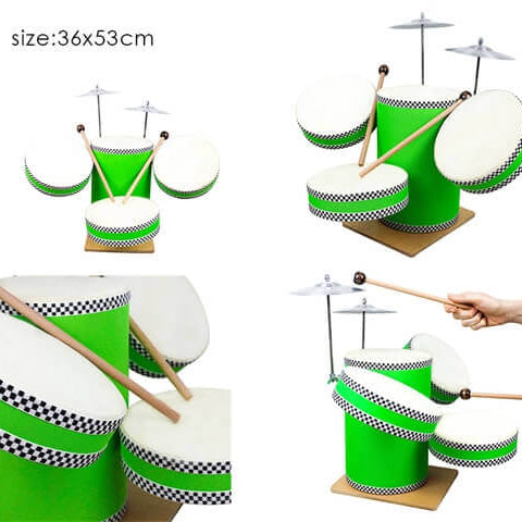 WOODEN DRUMS SET