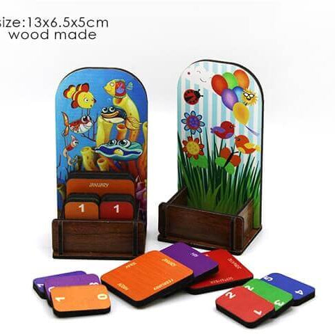 WOODEN KIDS CALENDAR
