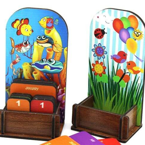 WOODEN KIDS CALENDAR