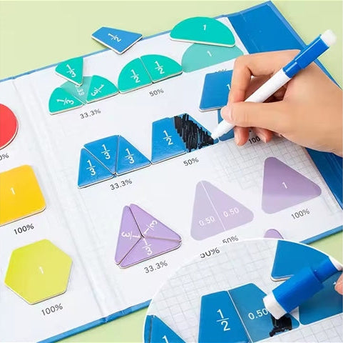 Magnet Bisection Shape Book
