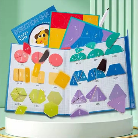Magnet Bisection Shape Book