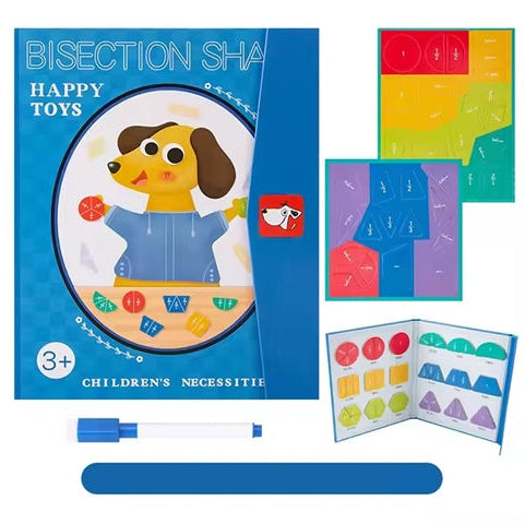 Magnet Bisection Shape Book