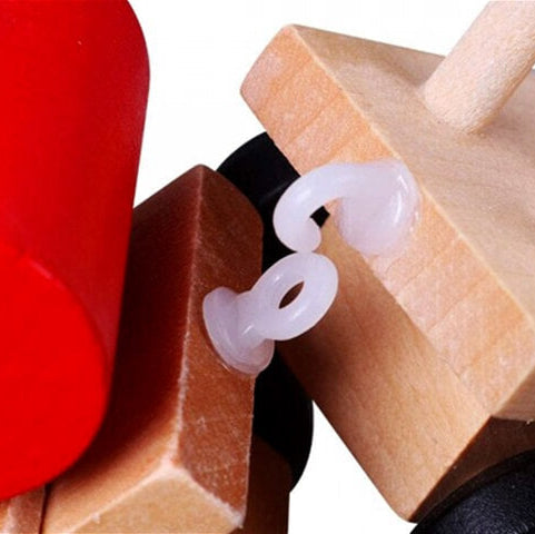 WOODEN BUILDING BLOCK TRAIN
