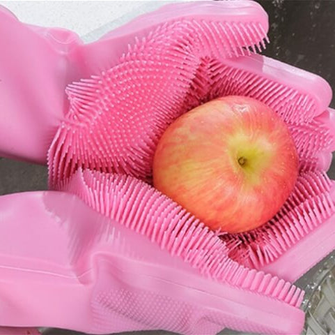 SILICONE WASHING GLOVES