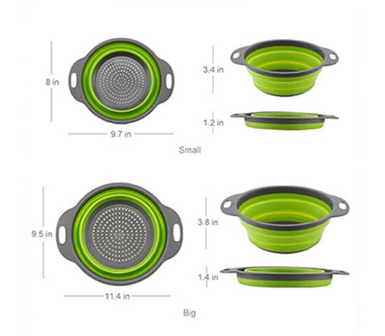 COLLAPSIBLE BASKET COLLANDER