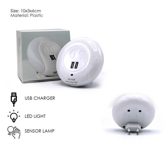 PLUG WITH NIGHT LAMP (SENSOR)