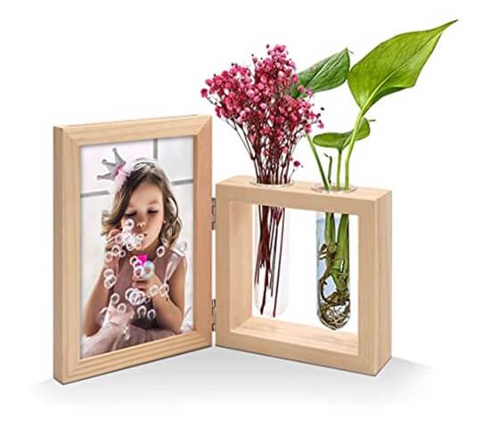 PICTURE FRAME AND PLANT VASE COMBO