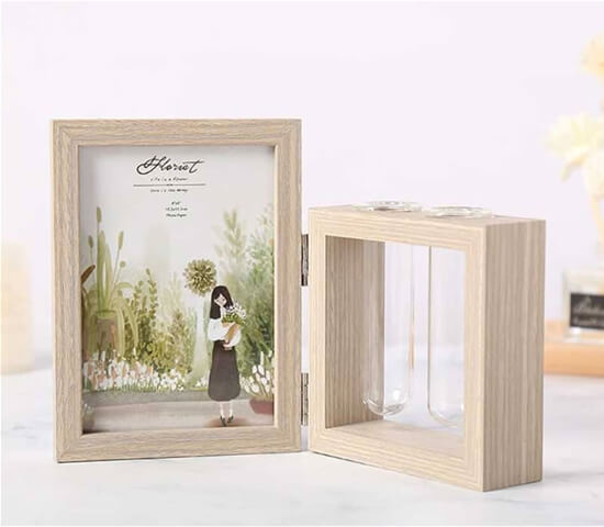 PICTURE FRAME AND PLANT VASE COMBO