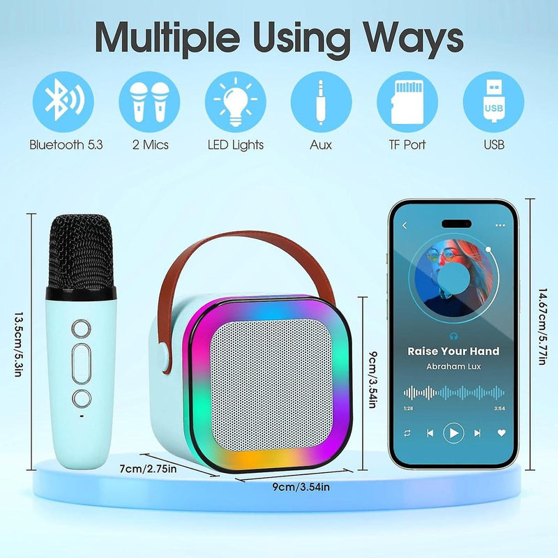 Karaoke Wireless Bluetooth Speaker with 2 microphones