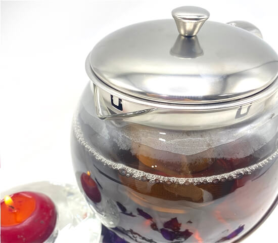RELAX TEA MAKER GLASS STAINLESS STEEL 1100 ML